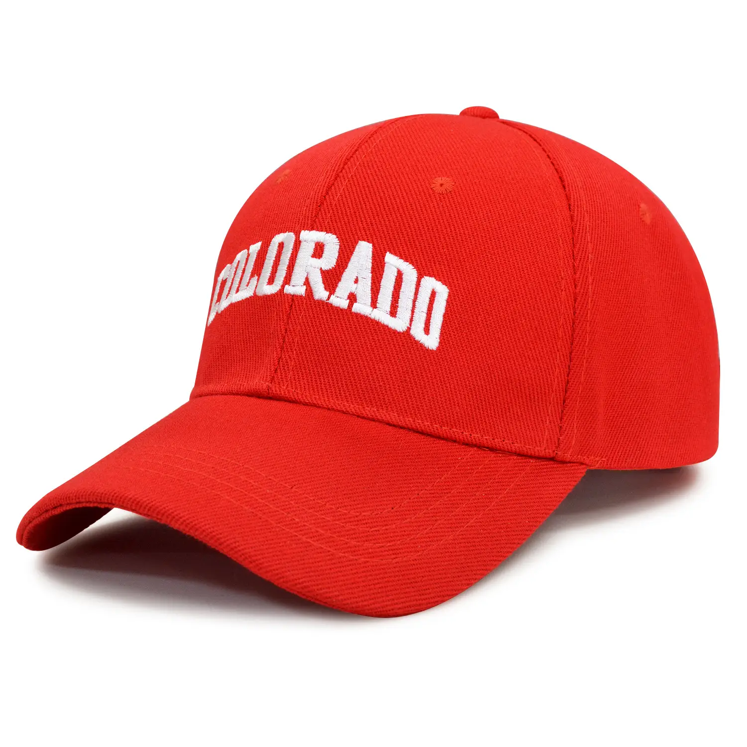 Men's Red Colorado Embroidered Cap - Image 13