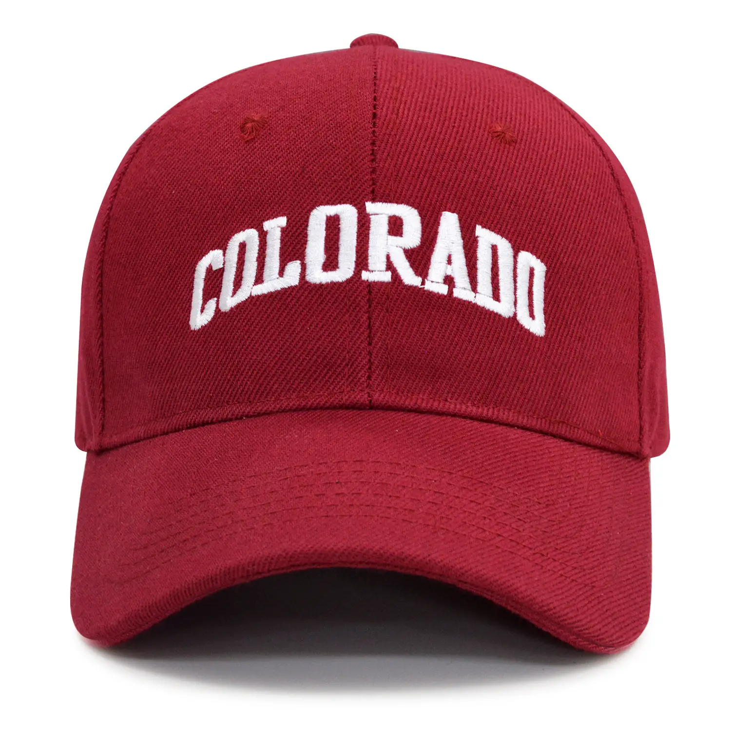 Men's Red Colorado Embroidered Cap - Image 7
