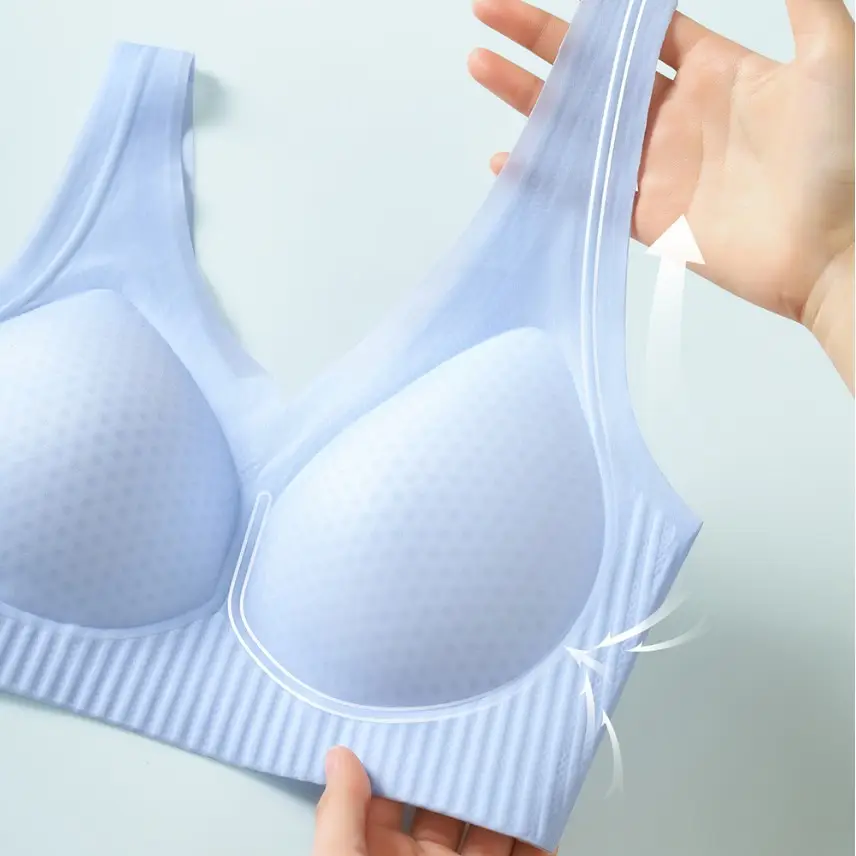 Ultra-Thin Cross-Border Cool Vest Bra Jelly Lifting Push-Up