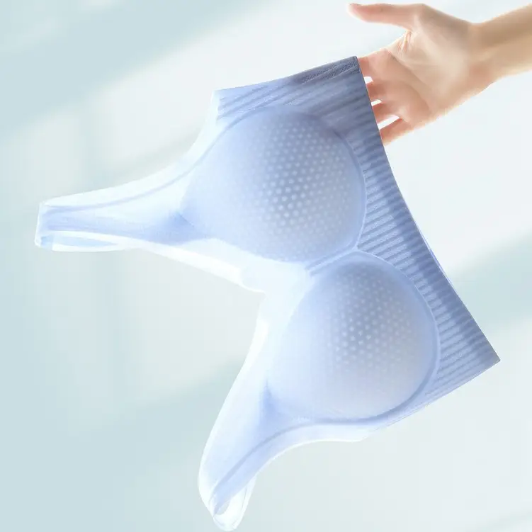 Ultra-Thin Cross-Border Cool Vest Bra Jelly Lifting Push-Up