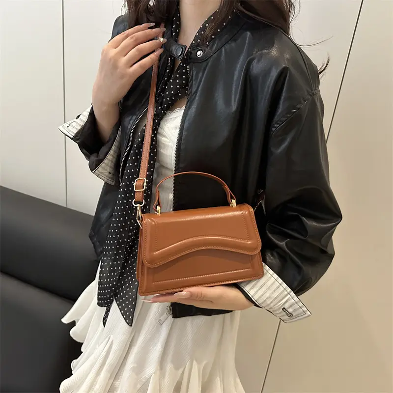 Black Square Shoulder Crossbody Bag for Women 2025 - Image 11