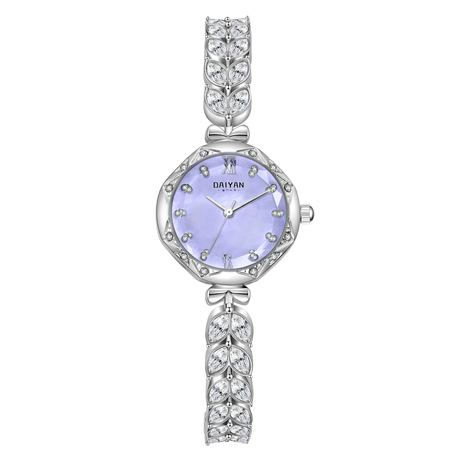 Women's Mermaid Diamond Watch Purple Quartz - Image 3