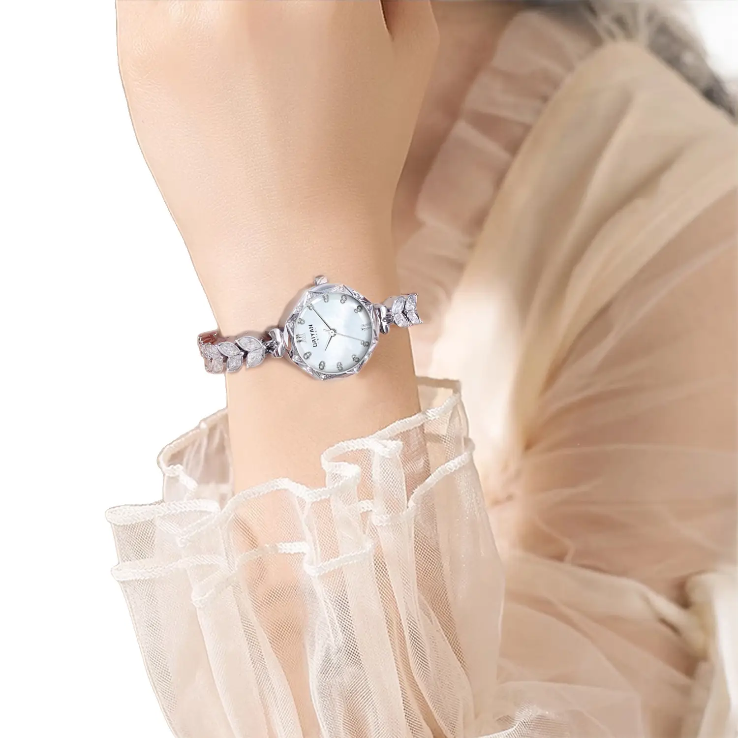 Women's Mermaid Diamond Watch Purple Quartz - Image 5