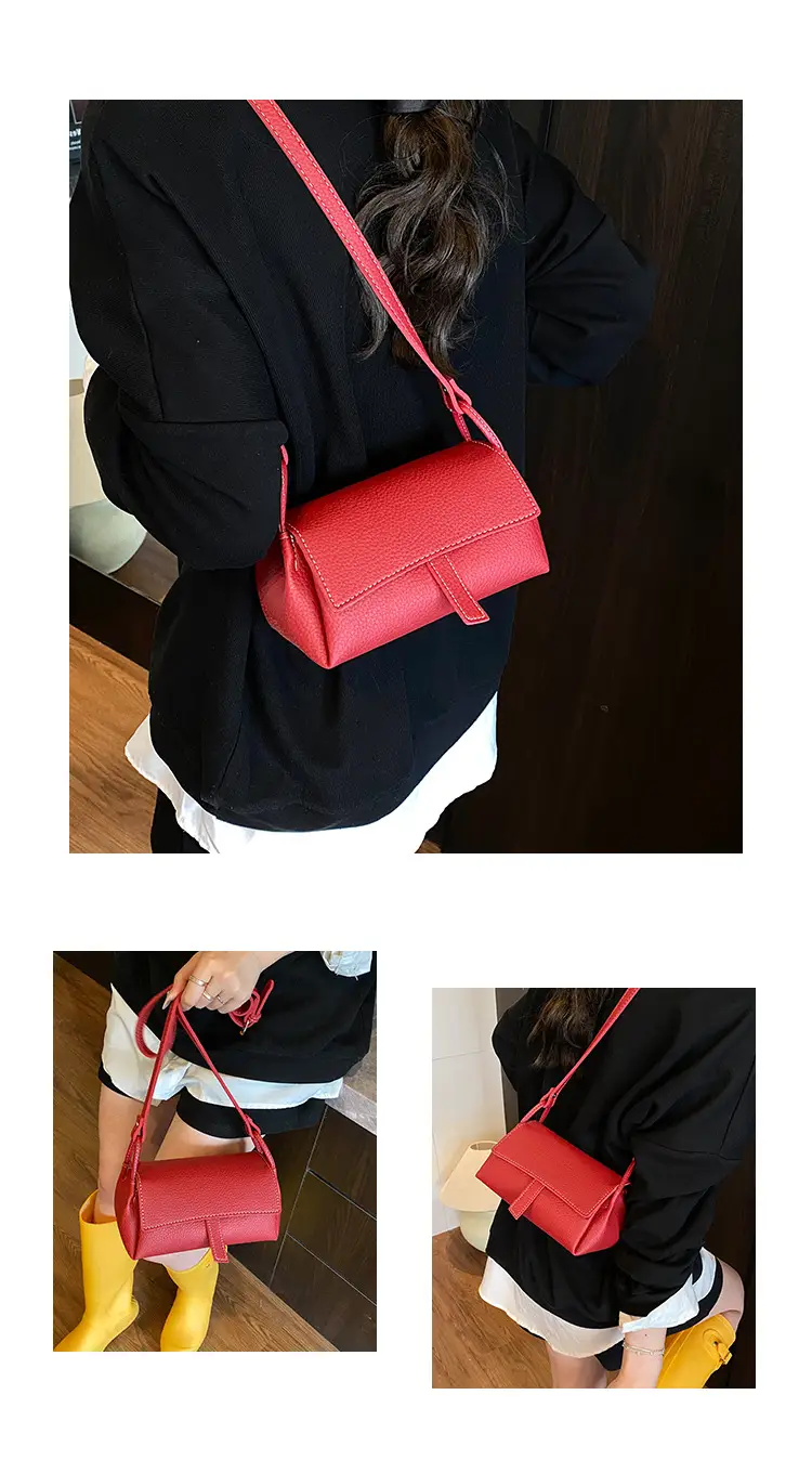 Women's Beige Leather Shoulder Crossbody Bag — feature 12