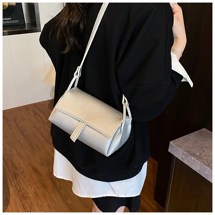 Women's Beige Leather Shoulder Crossbody Bag — feature 29