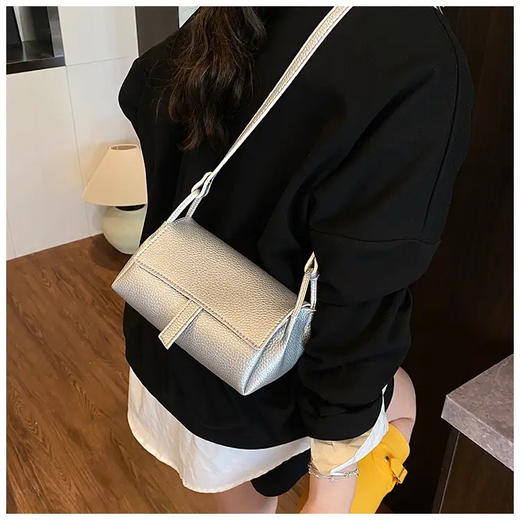 Women's Beige Leather Shoulder Crossbody Bag — feature 30