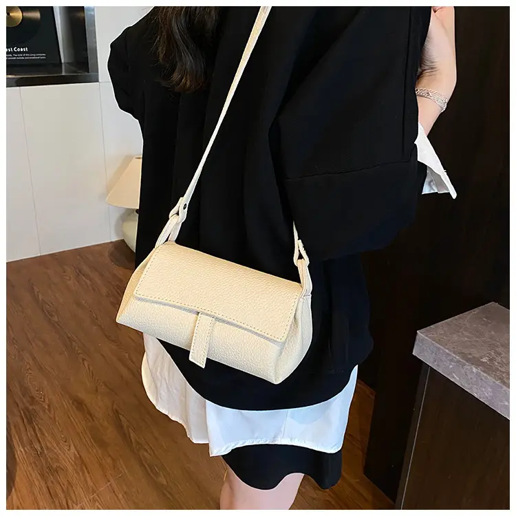 Women's Beige Leather Shoulder Crossbody Bag — feature 32