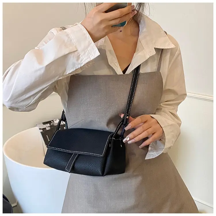 Women's Beige Leather Shoulder Crossbody Bag — feature 35
