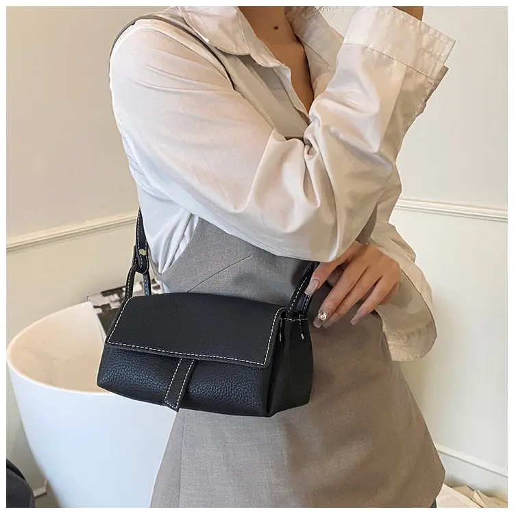 Women's Beige Leather Shoulder Crossbody Bag — feature 36