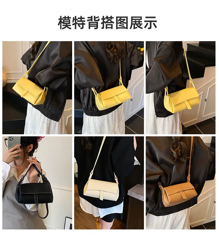 Women's Beige Leather Shoulder Crossbody Bag — feature 4
