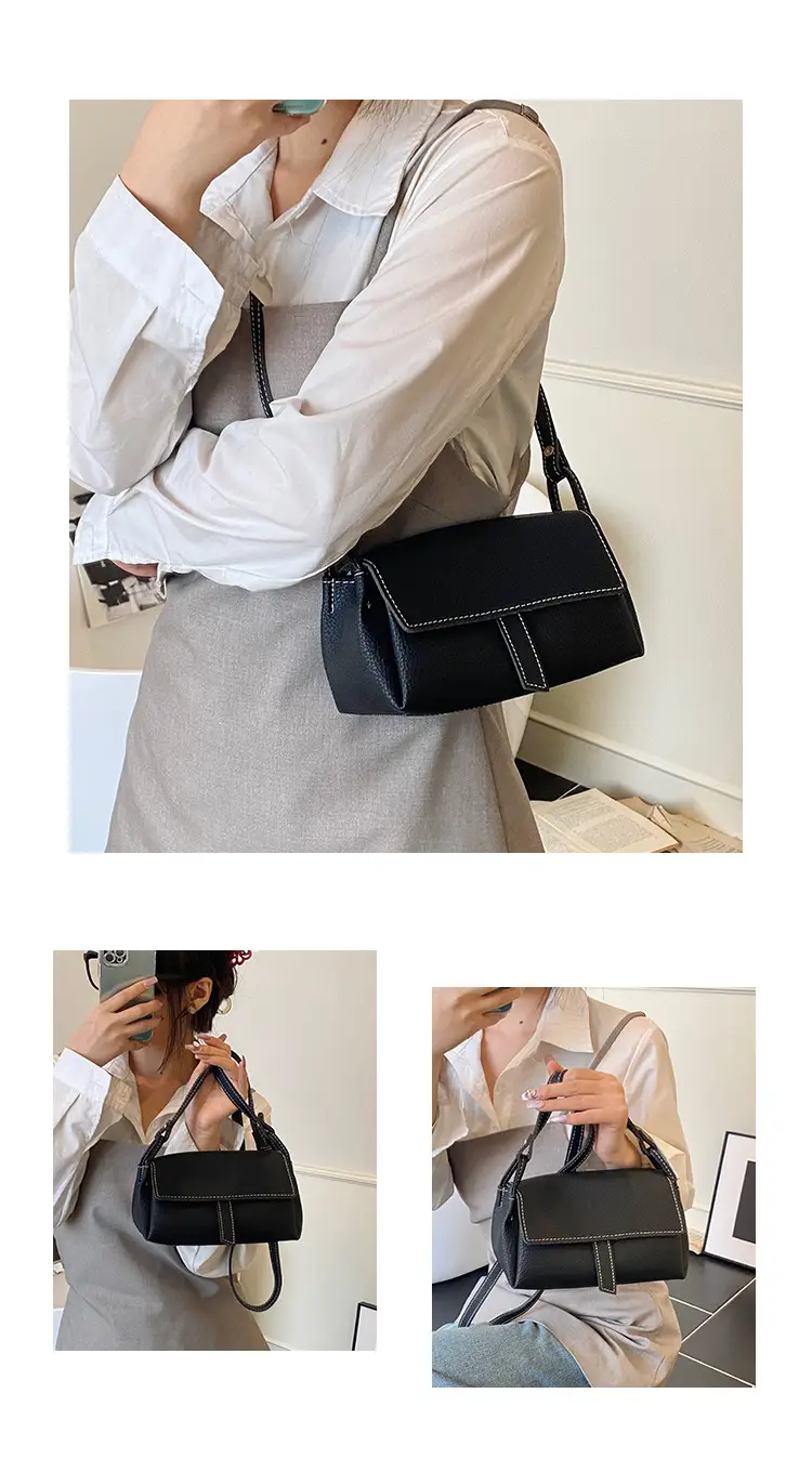 Women's Beige Leather Shoulder Crossbody Bag — feature 8