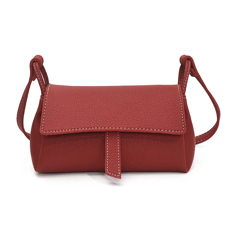 Women's Beige Leather Shoulder Crossbody Bag - Image 7