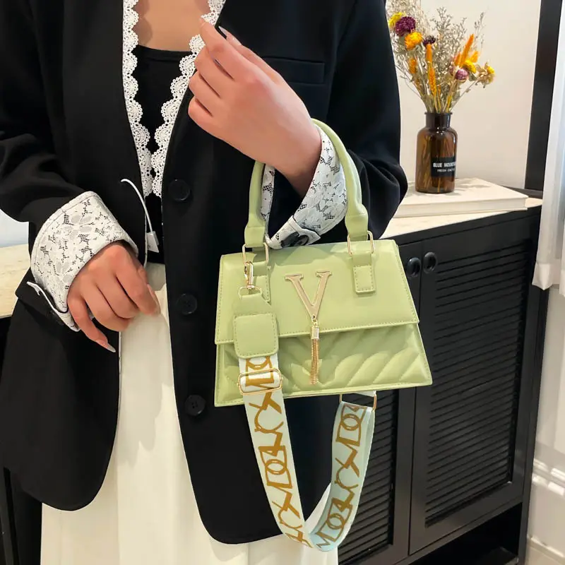 Women's High-end Crossbody Bags Multi-color Square Design - Image 7