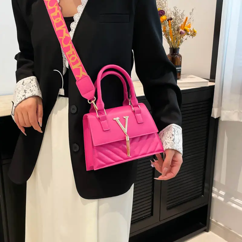 Women's High-end Crossbody Bags Multi-color Square Design - Image 8