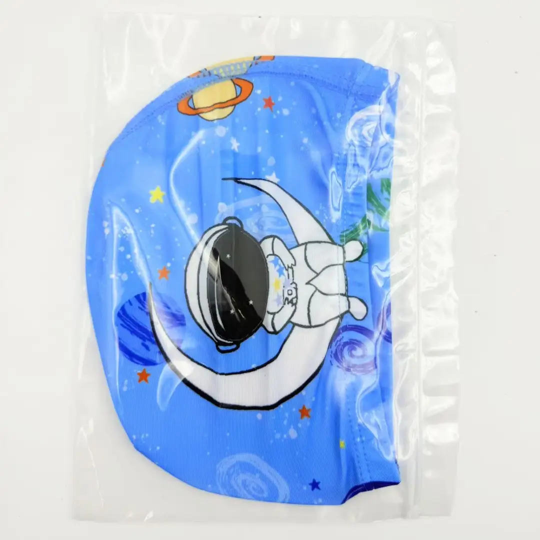 Children's Swimming Cap Cartoon Comfortable Ear Protection Girls Boys Cute Kidsren Middle and Large Kidsren Breathable Swimming Pool Swimming Cap Wholesale