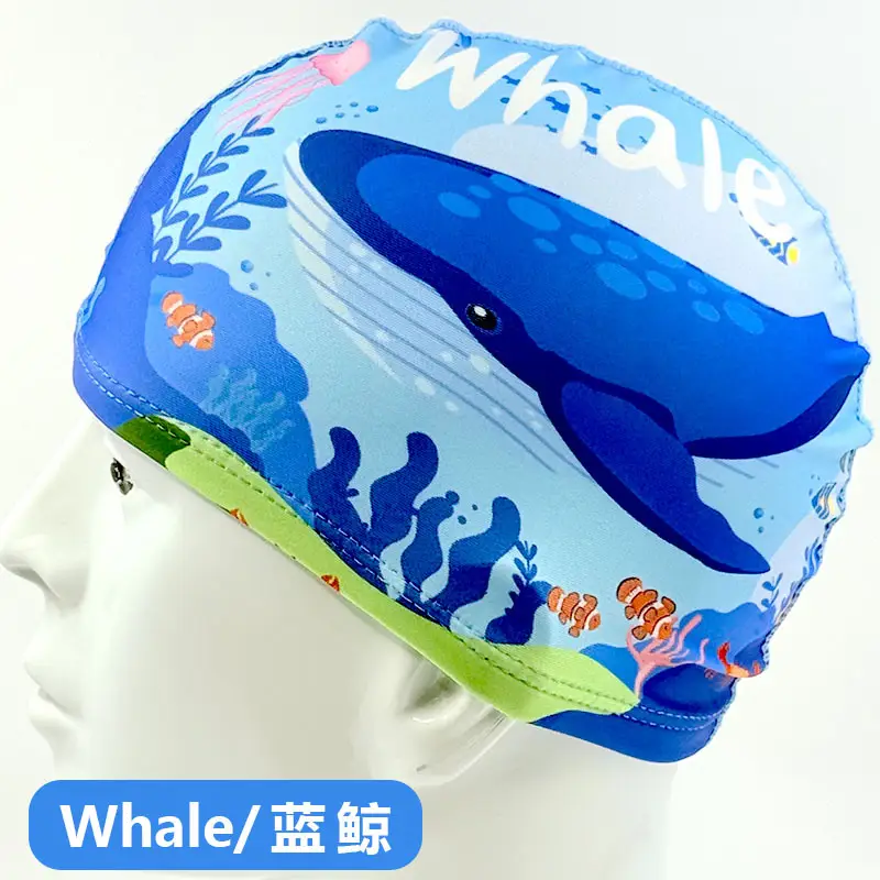 Children's Swimming Cap Cartoon Comfortable Ear Protection Girls Boys Cute Kidsren Middle and Large Kidsren Breathable Swimming Pool Swimming Cap Wholesale