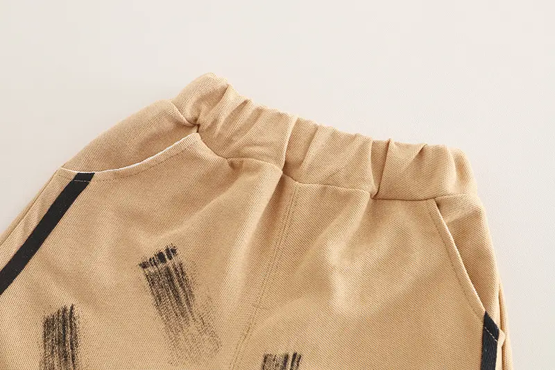 Kids Summer T-Shirt Set Cream 36 Graphic Pants — feature 14