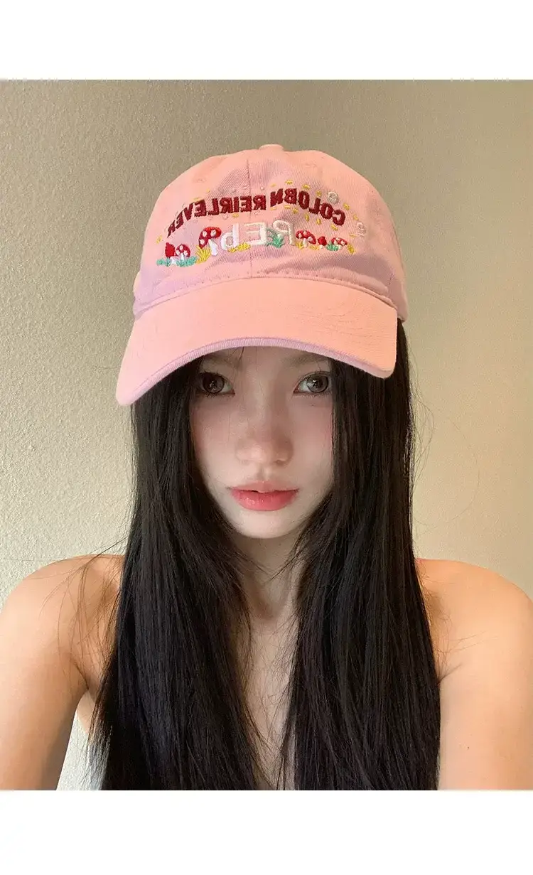 Korean Style Embroidered Baseball Cap for Women — feature 8