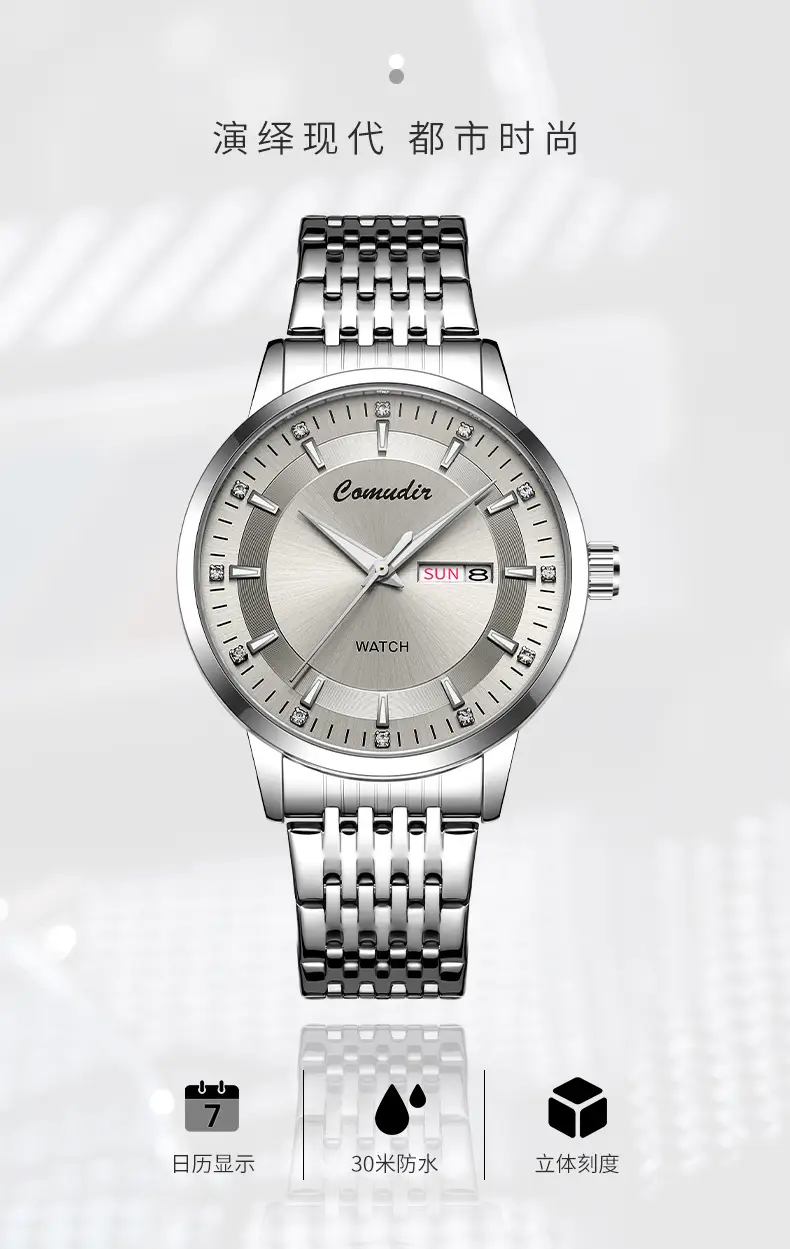 Fully Automatic Imitation Mechanical Watch, Business Men's Watch, Hollow Design, Waterproof, Luminous, Dual Calendar, High-Value Watch — feature 2