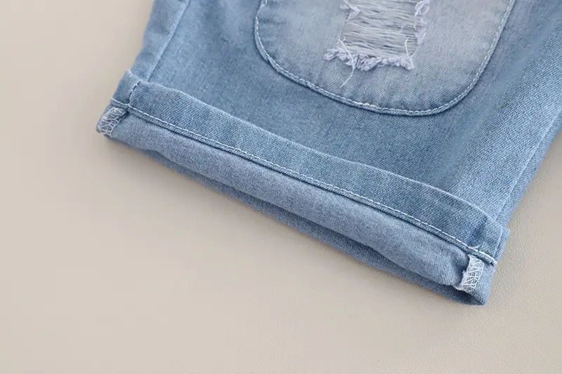 Kids Korean Style White T-Shirt Set with Jeans — feature 14