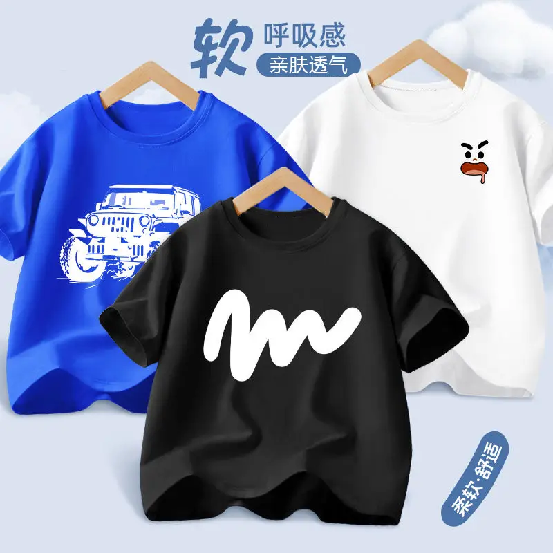 Kids Braavy T-Shirts Orange White Medium Large - Image 2