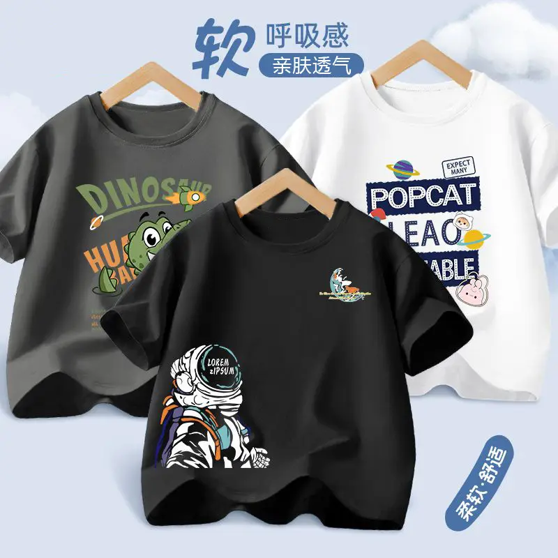 Kids Braavy T-Shirts Orange White Medium Large - Image 24