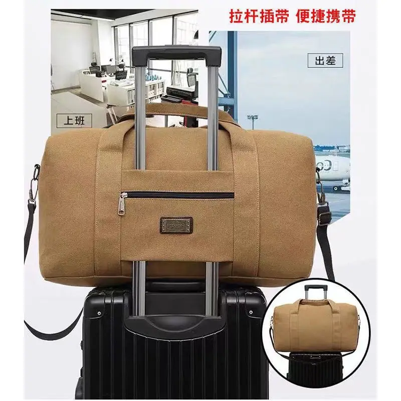 Large Canvas Shoulder Bag for Travel & Work - Image 9