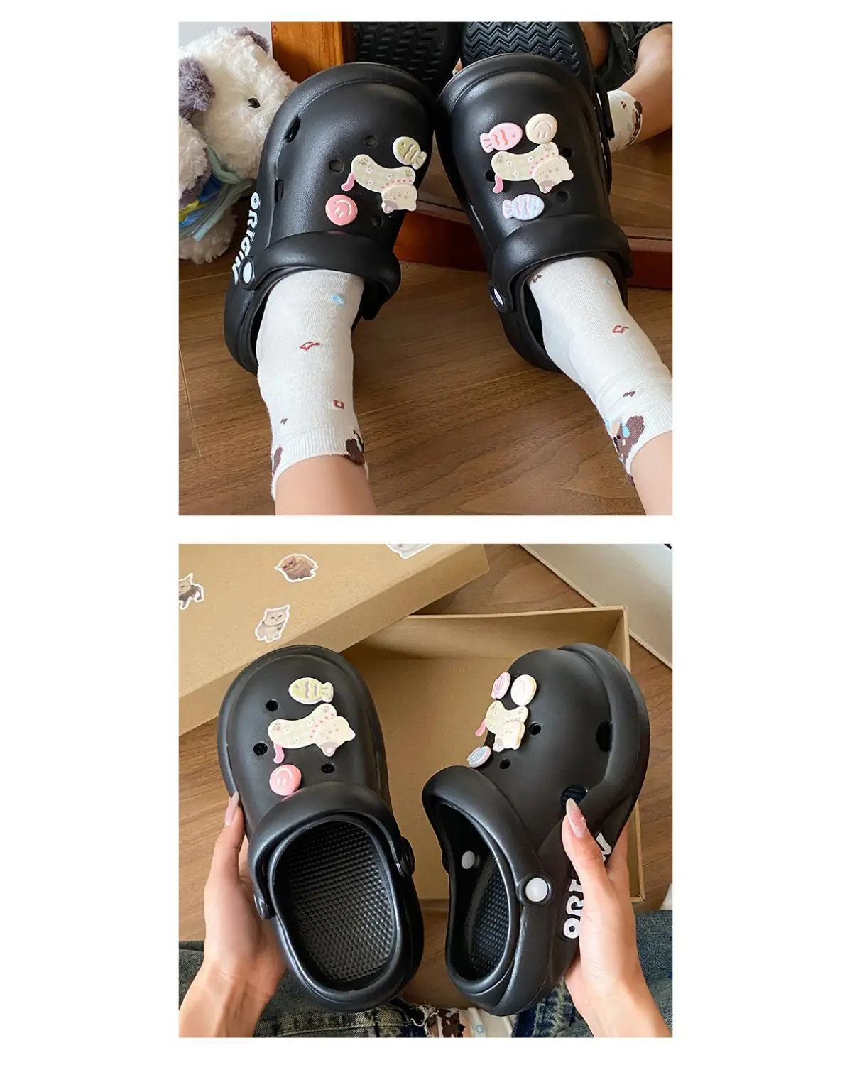 Cute Cat Clogs Women Summer Sandals Non Slip EVA — feature 12