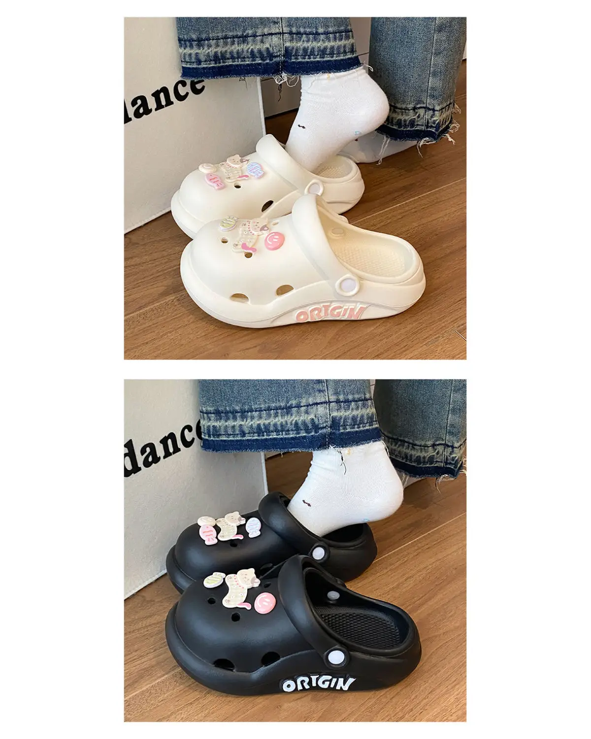 Cute Cat Clogs Women Summer Sandals Non Slip EVA — feature 16