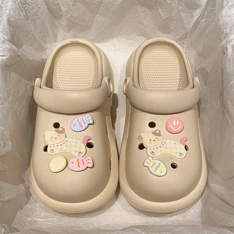 Cute Cat Clogs Women Summer Sandals Non Slip EVA — feature 35