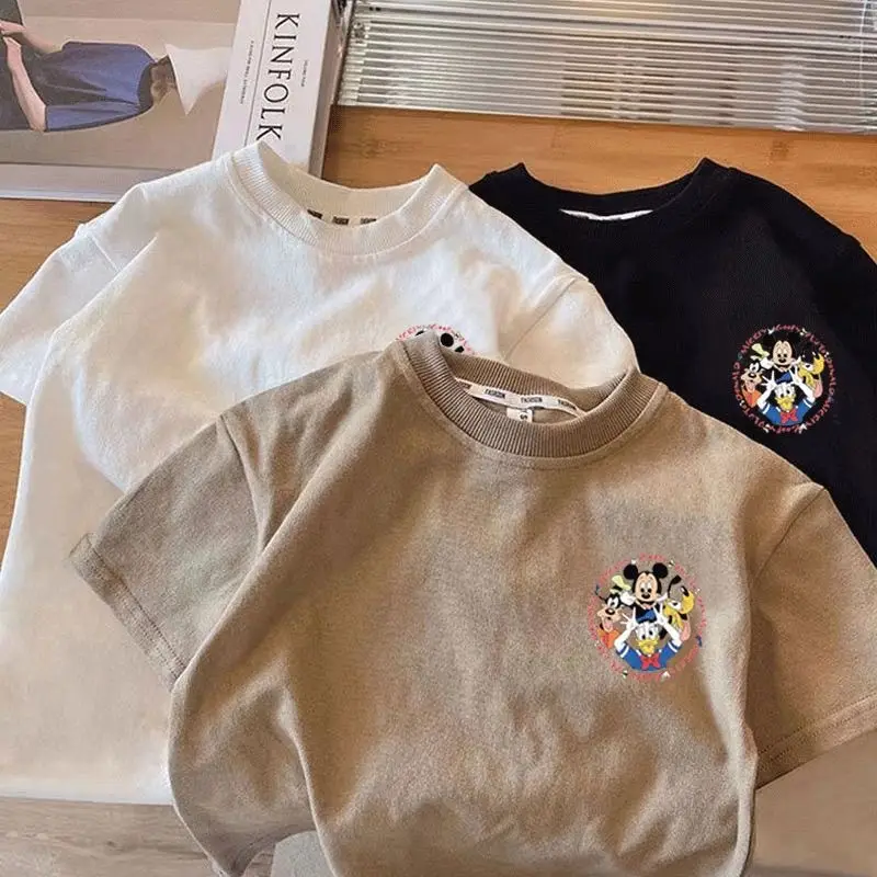 New Summer Cotton Mickey Mouse T-Shirt for Boys Girls - Image 6