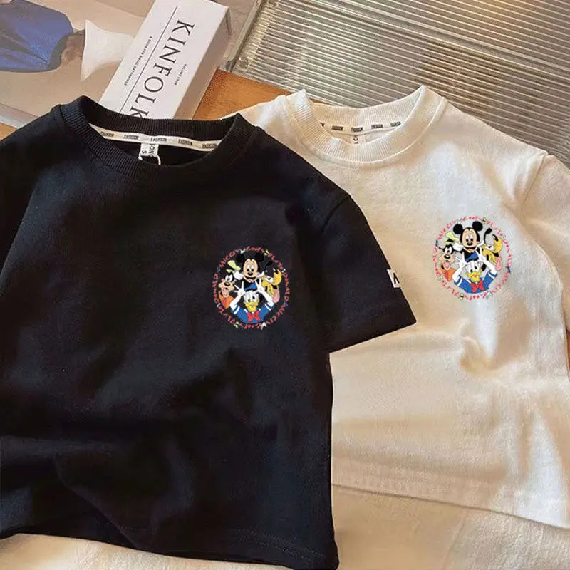 New Summer Cotton Mickey Mouse T-Shirt for Boys Girls — feature 4