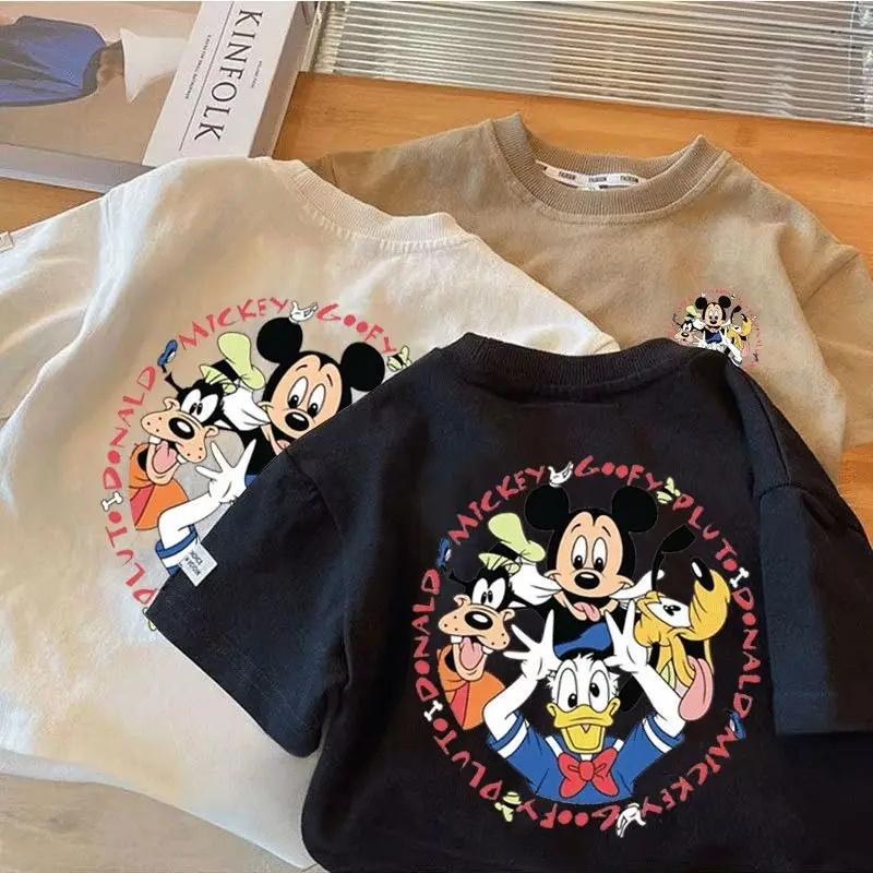 New Summer Cotton Mickey Mouse T-Shirt for Boys Girls — feature 5