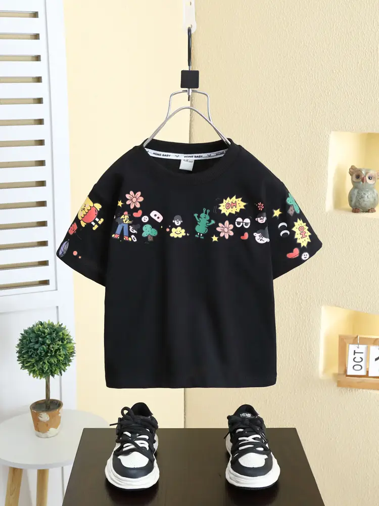 Boys Cartoon Print T-Shirt 2026 Summer Wear - Image 4