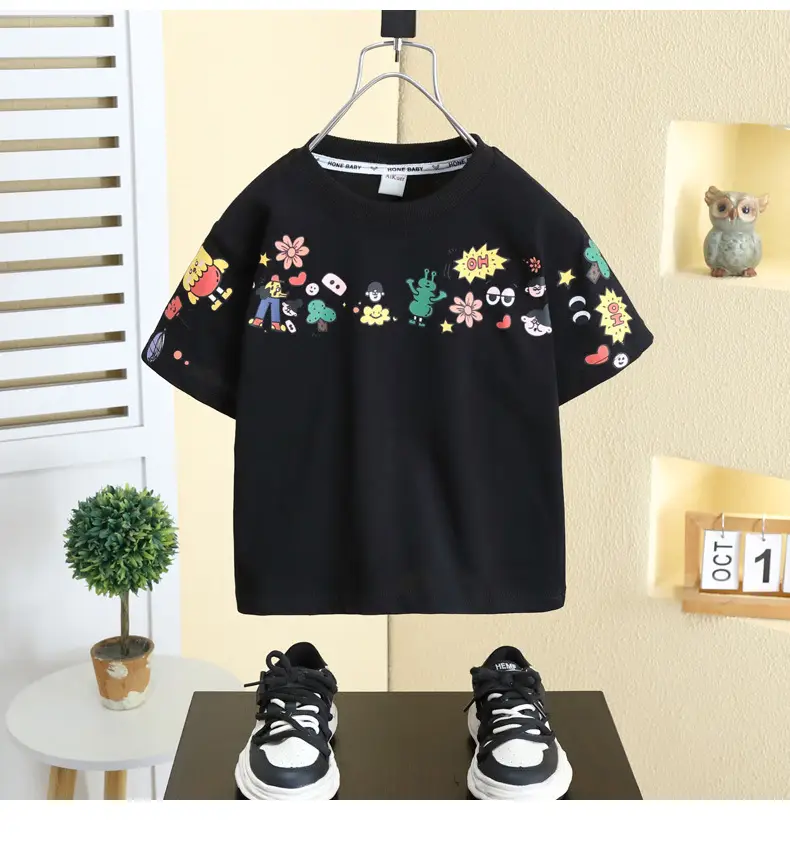 Boys Cartoon Print T-Shirt 2026 Summer Wear — feature 10