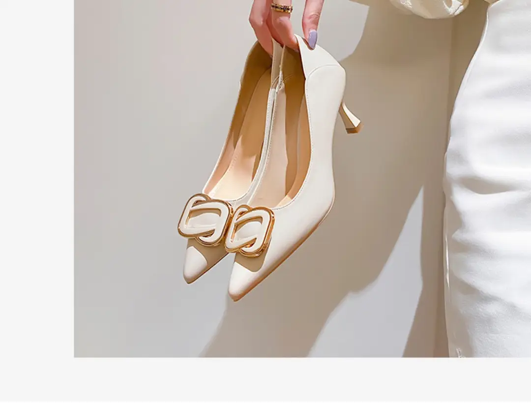 French High-Heeled Shoes for Women, Stiletto Heels, Fashionable Shallow Mouth Commuting Two-Wear Shoes, Black Professional Work Shoes That Are Not Tiring for the Feet — feature 7