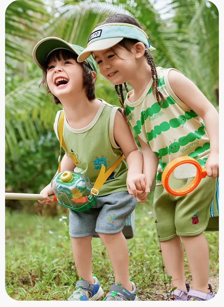 Baby Sleeveless Vest Summer Pink Ice Print 100% Cotton — feature 49