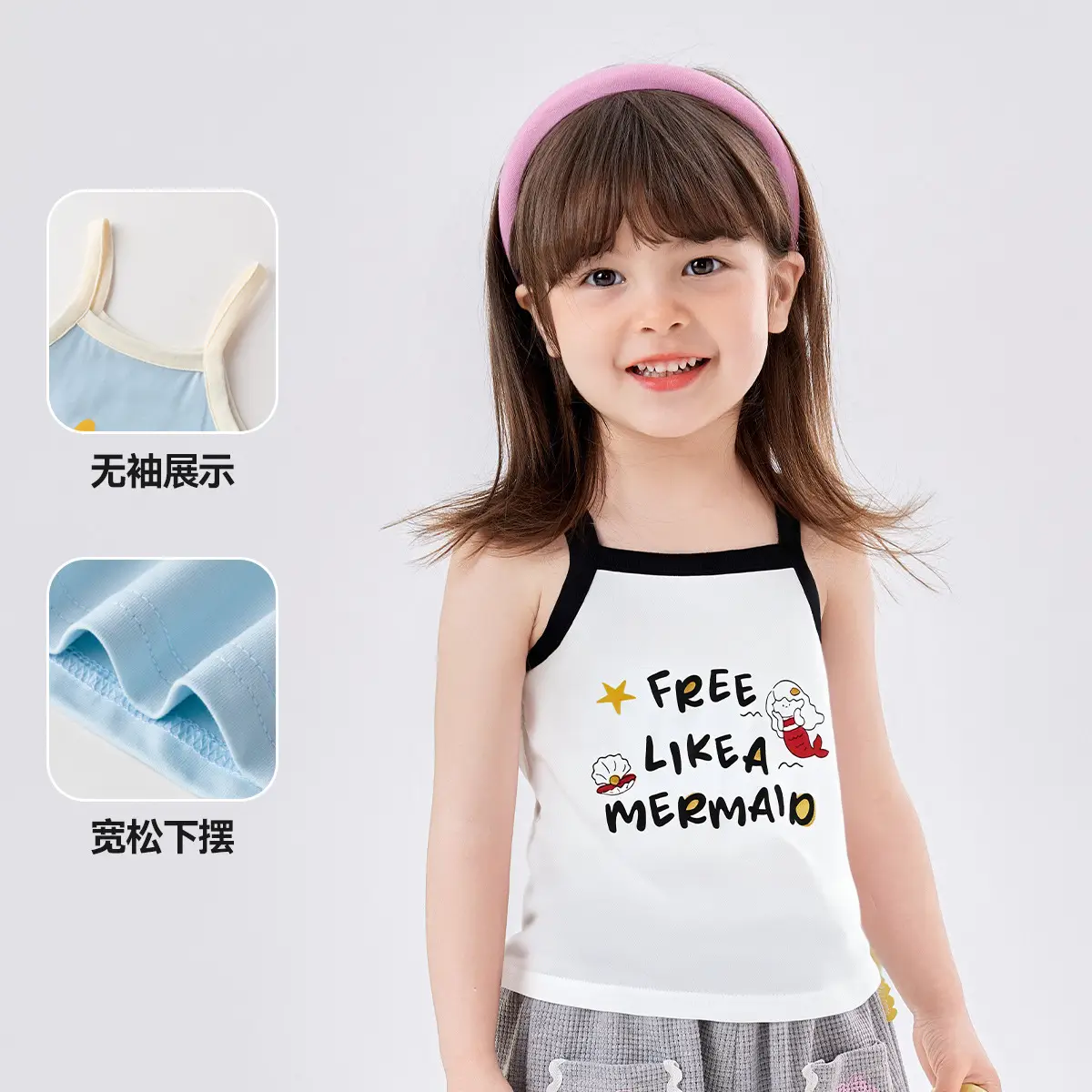 Baby Sleeveless Vest Summer Pink Ice Print 100% Cotton - Image 11