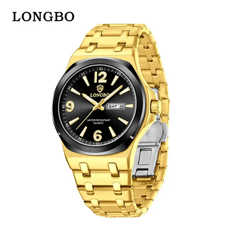 Longbo Gold Cross-Border Men's Quartz Watch 83892 - Image 9
