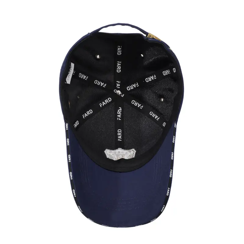 Men's Taofei Classic H Embroidered Baseball Cap Navy - Image 9