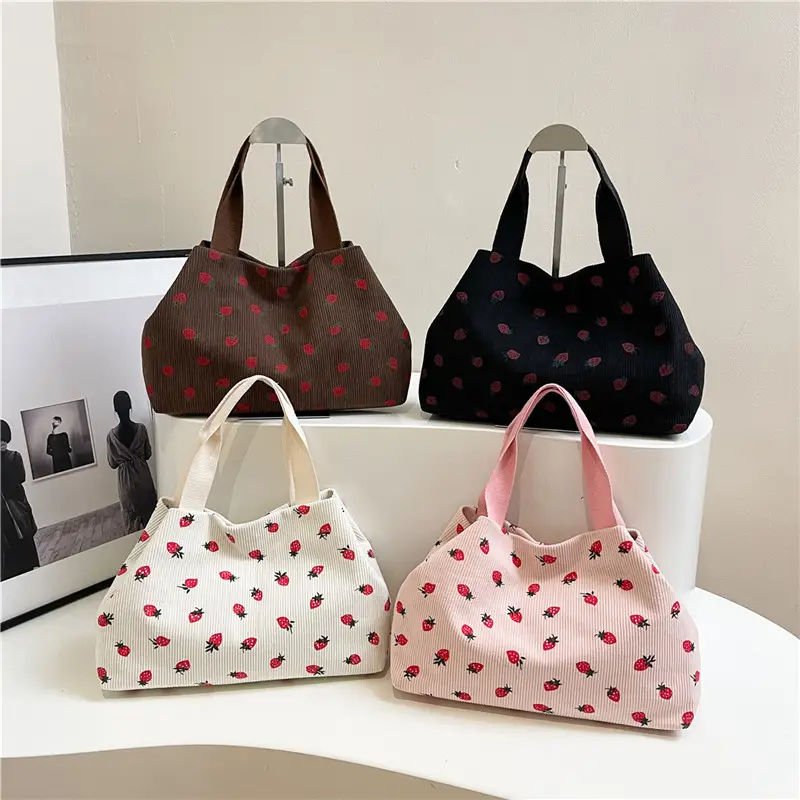 Brown Red Dot Shoulder Bag College Women - Image 8