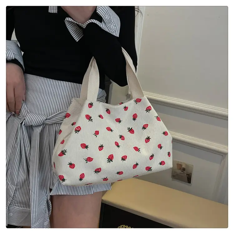 Brown Red Dot Shoulder Bag College Women — feature 23
