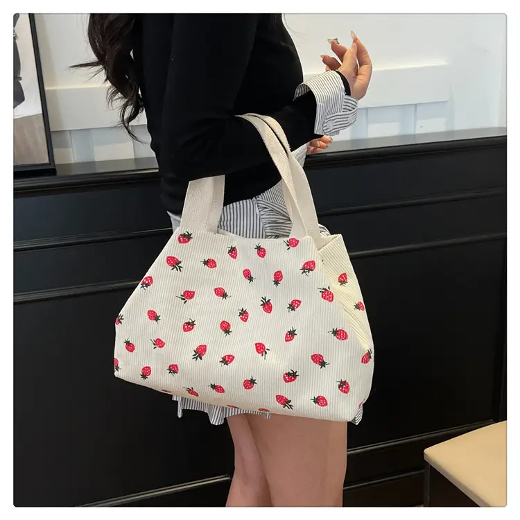 Brown Red Dot Shoulder Bag College Women — feature 24