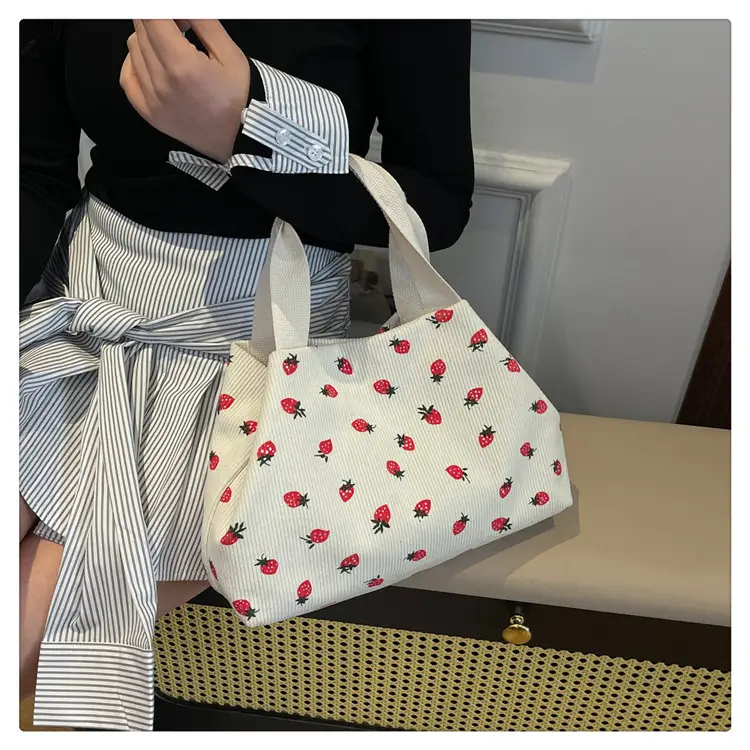 Brown Red Dot Shoulder Bag College Women — feature 25