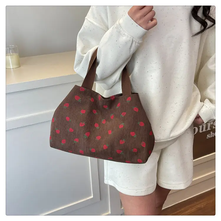 Brown Red Dot Shoulder Bag College Women — feature 27