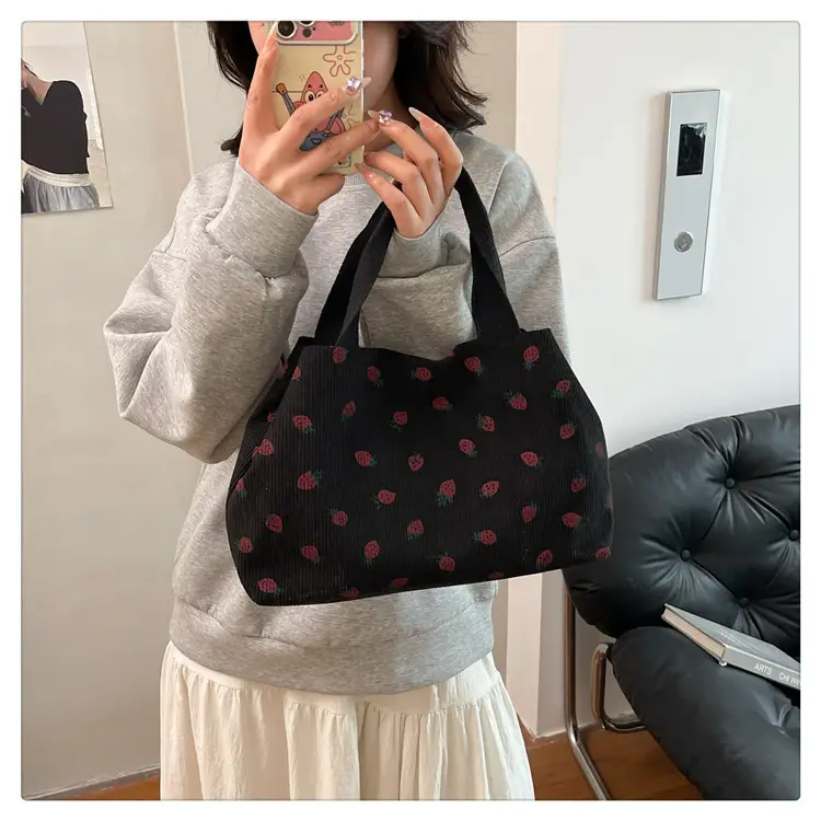 Brown Red Dot Shoulder Bag College Women — feature 32