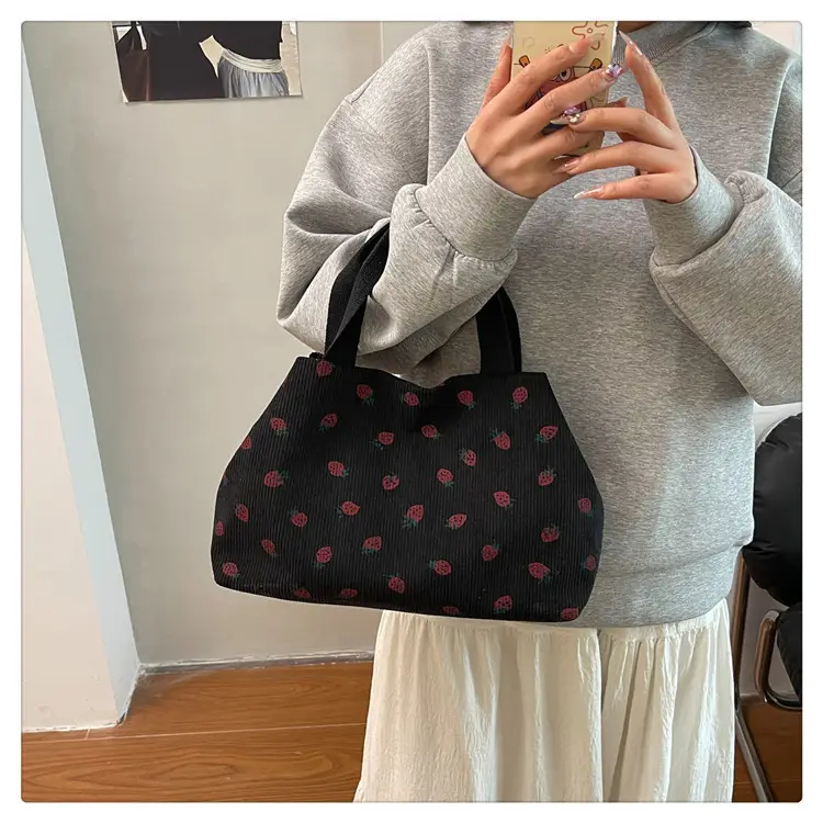 Brown Red Dot Shoulder Bag College Women — feature 33