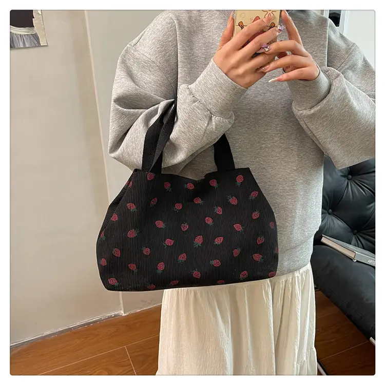 Brown Red Dot Shoulder Bag College Women — feature 34
