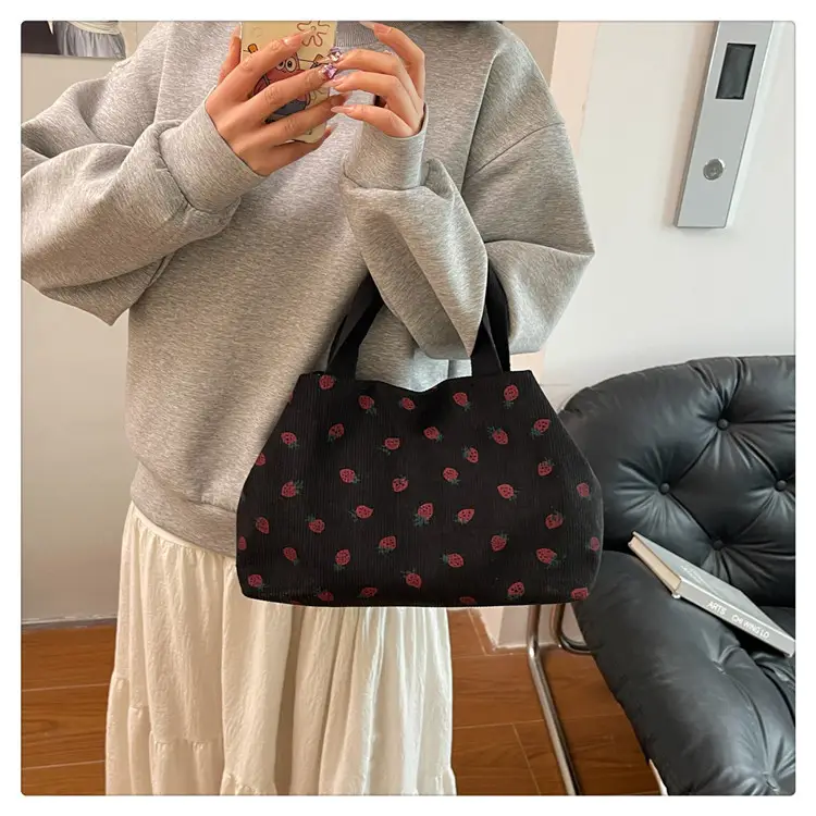 Brown Red Dot Shoulder Bag College Women — feature 36