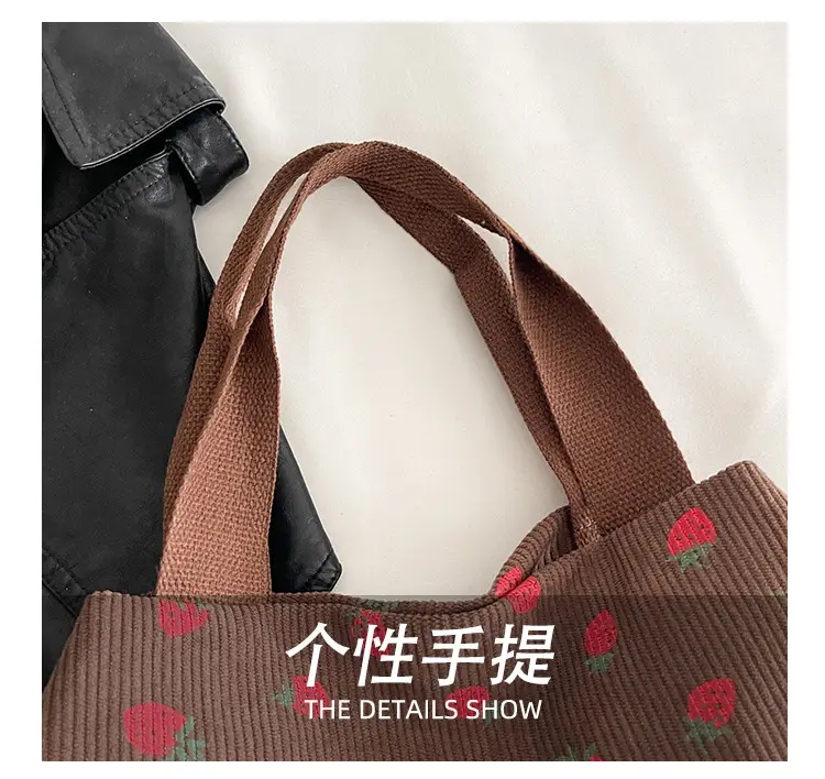 Brown Red Dot Shoulder Bag College Women — feature 6
